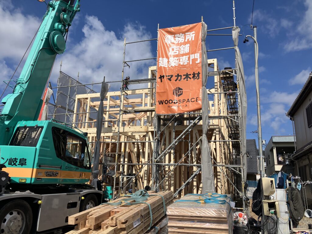 【岐阜】K様<br>新築事務所が無事に上棟いたしました！