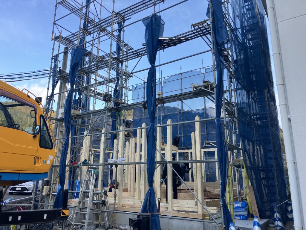 【岐阜】K様<br>新築倉庫兼事務所が上棟いたしました！