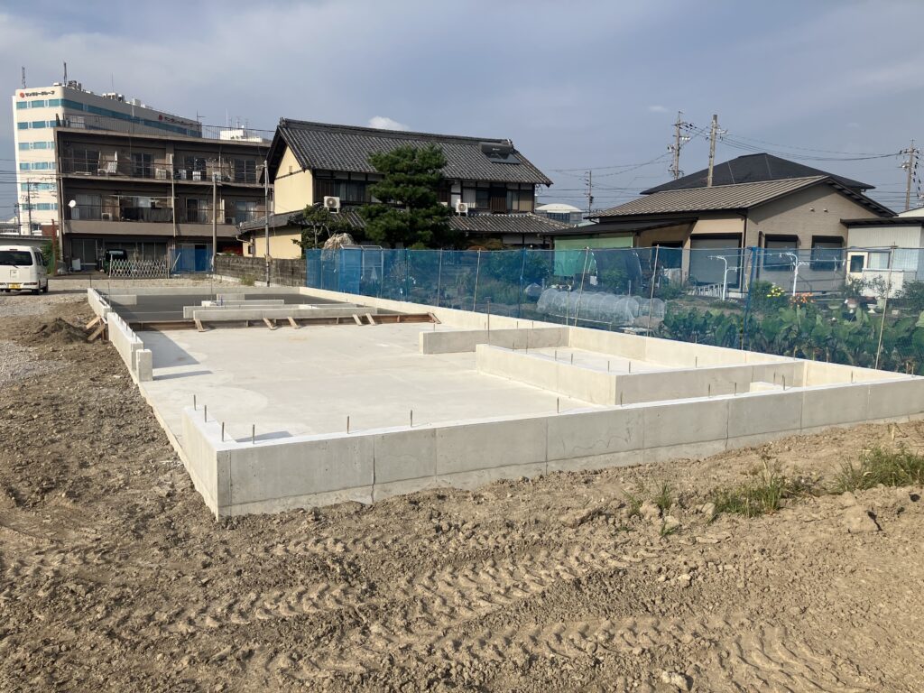 【岐阜市】 B様 事務所の基礎工事が完了しました!